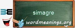 WordMeaning blackboard for simagre